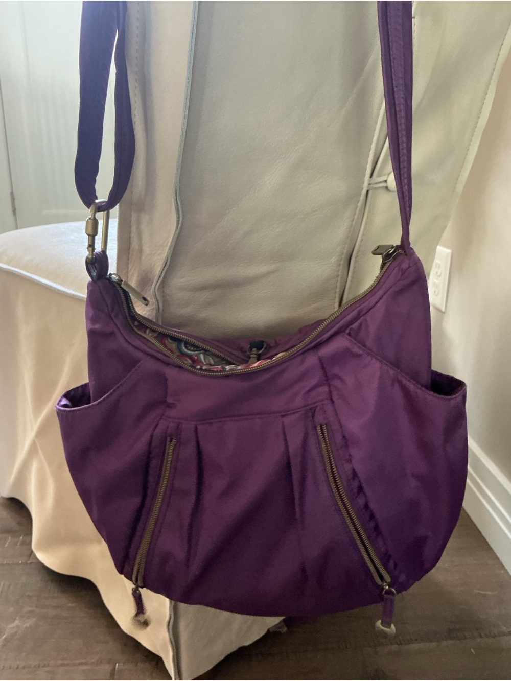 Travelon Purple Crossbody Shoulder Bag